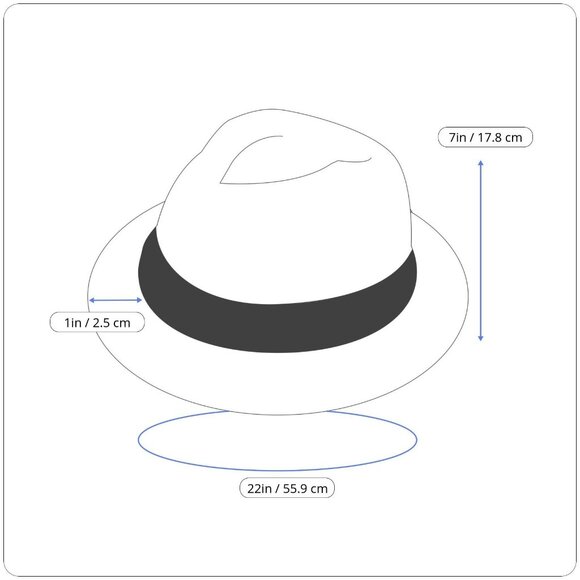 Men's Cream Outdoor Casual Fedora Hat - Picture 6 of 6